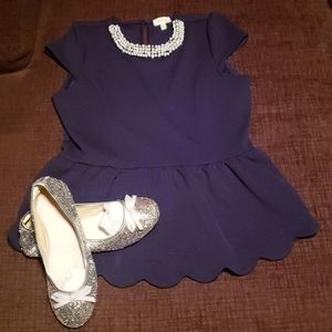 Girlz Diamonds & Pearls Peplum (Used/Pristine)